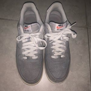 White and grey Air Force 1